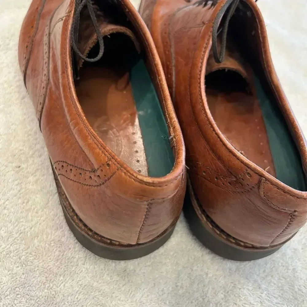 Elegant Brown Leather Derby Shoes